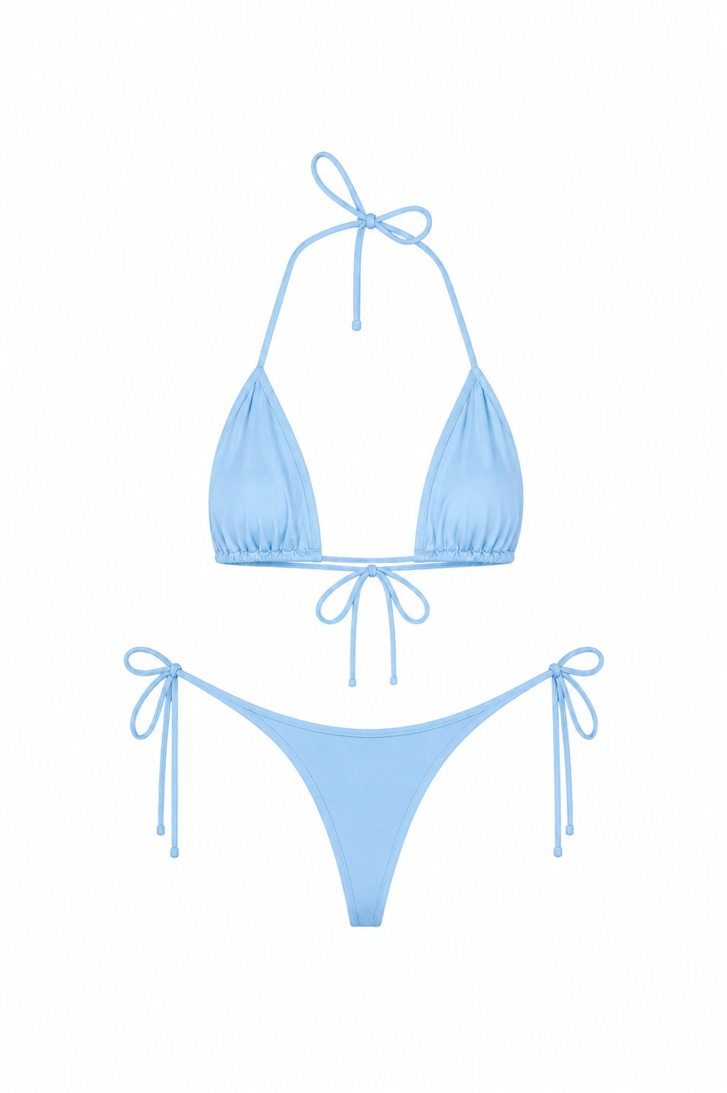 Baby Blue Thong Set