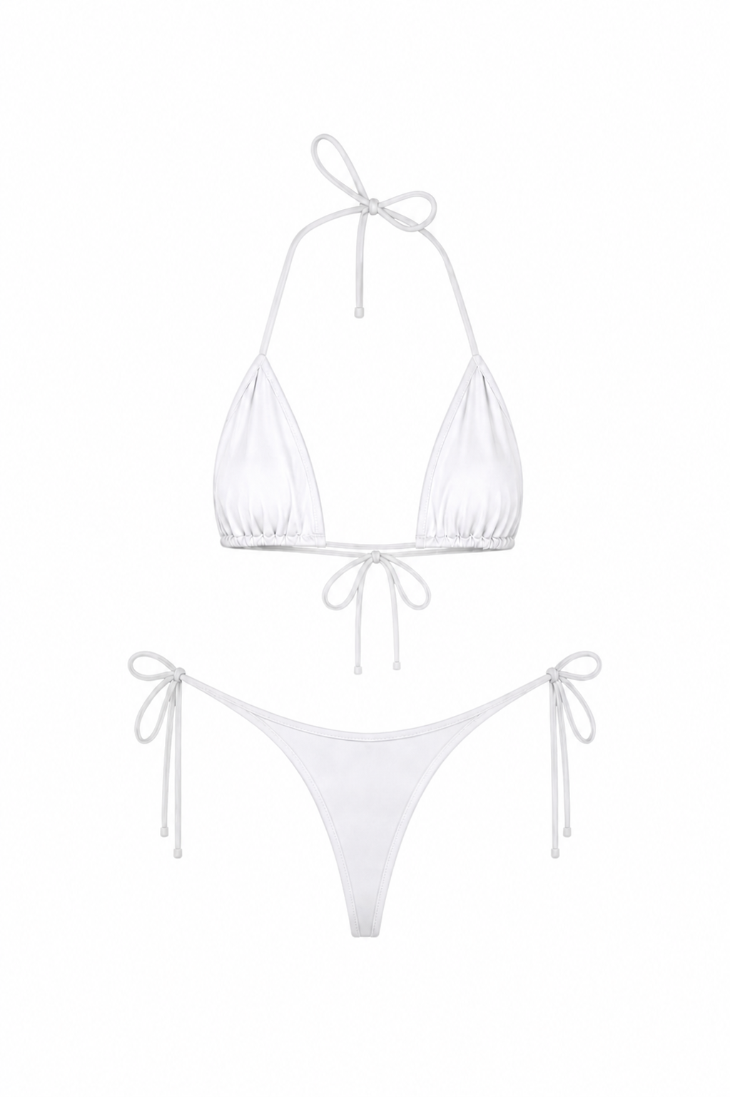 White Thong Set
