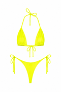 Neon Yellow Thong Set