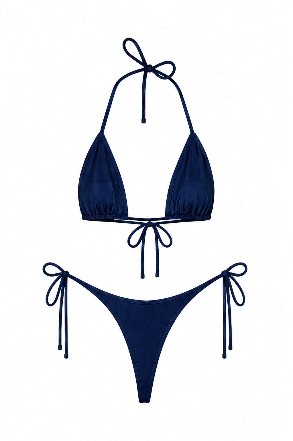 Navy Blue Thong Set