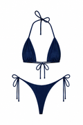 Navy Blue Thong Set