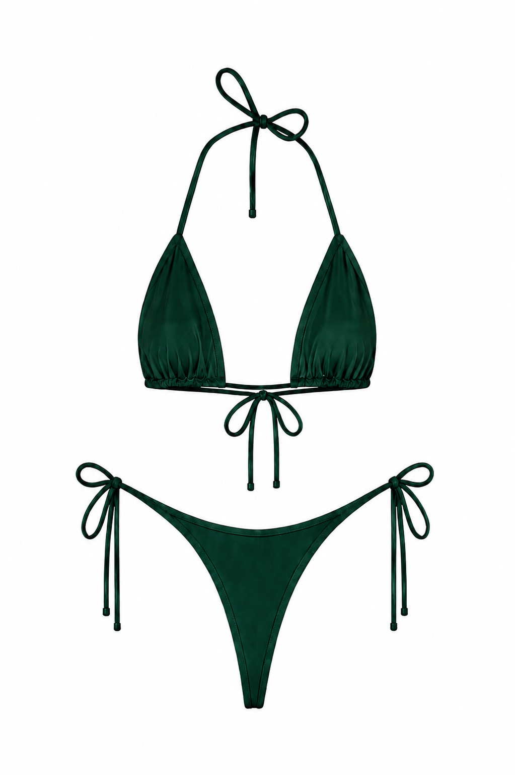 Emerald Green Thong Set