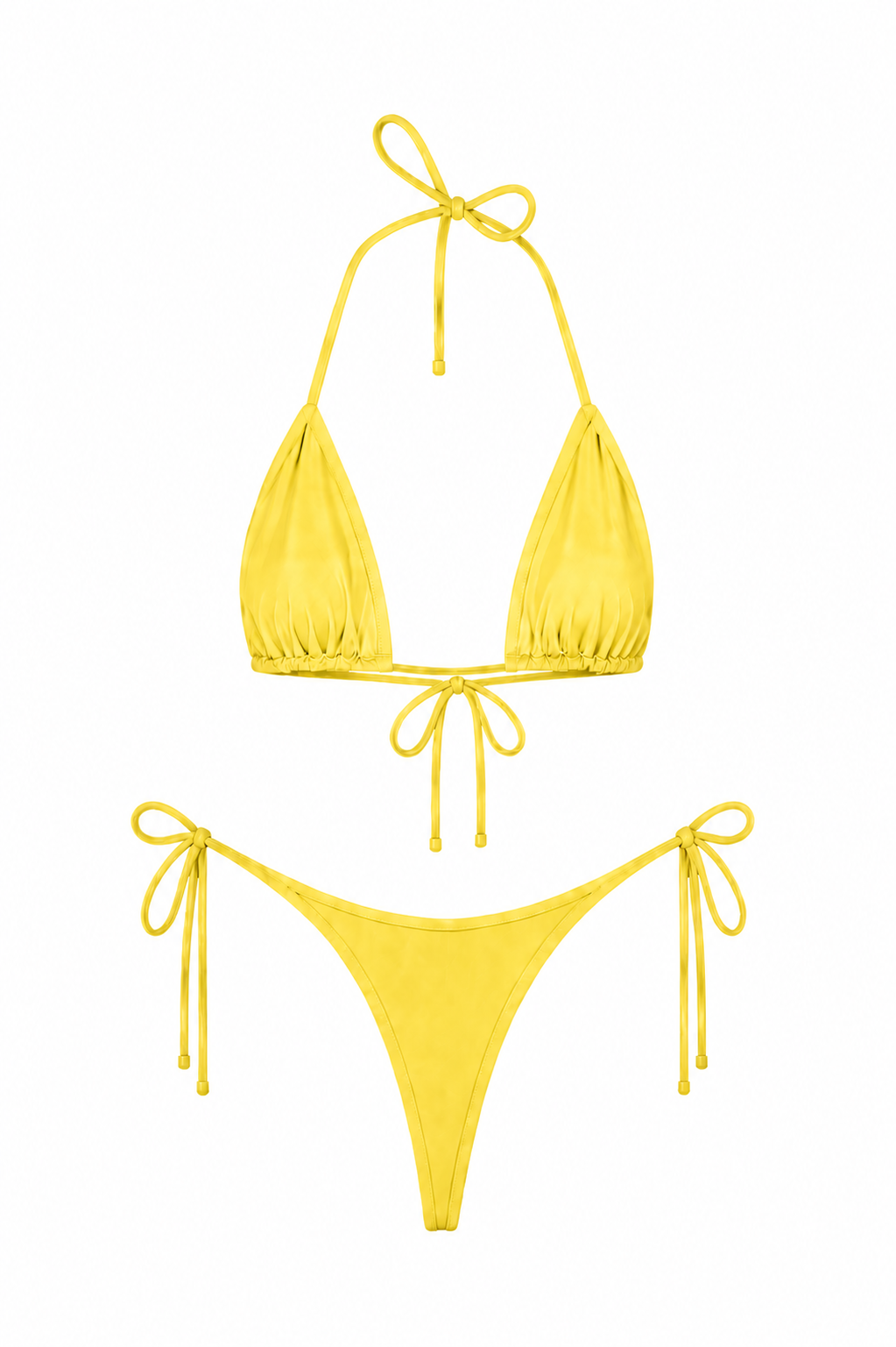Yellow Thong Set