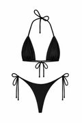 Black Thong Set