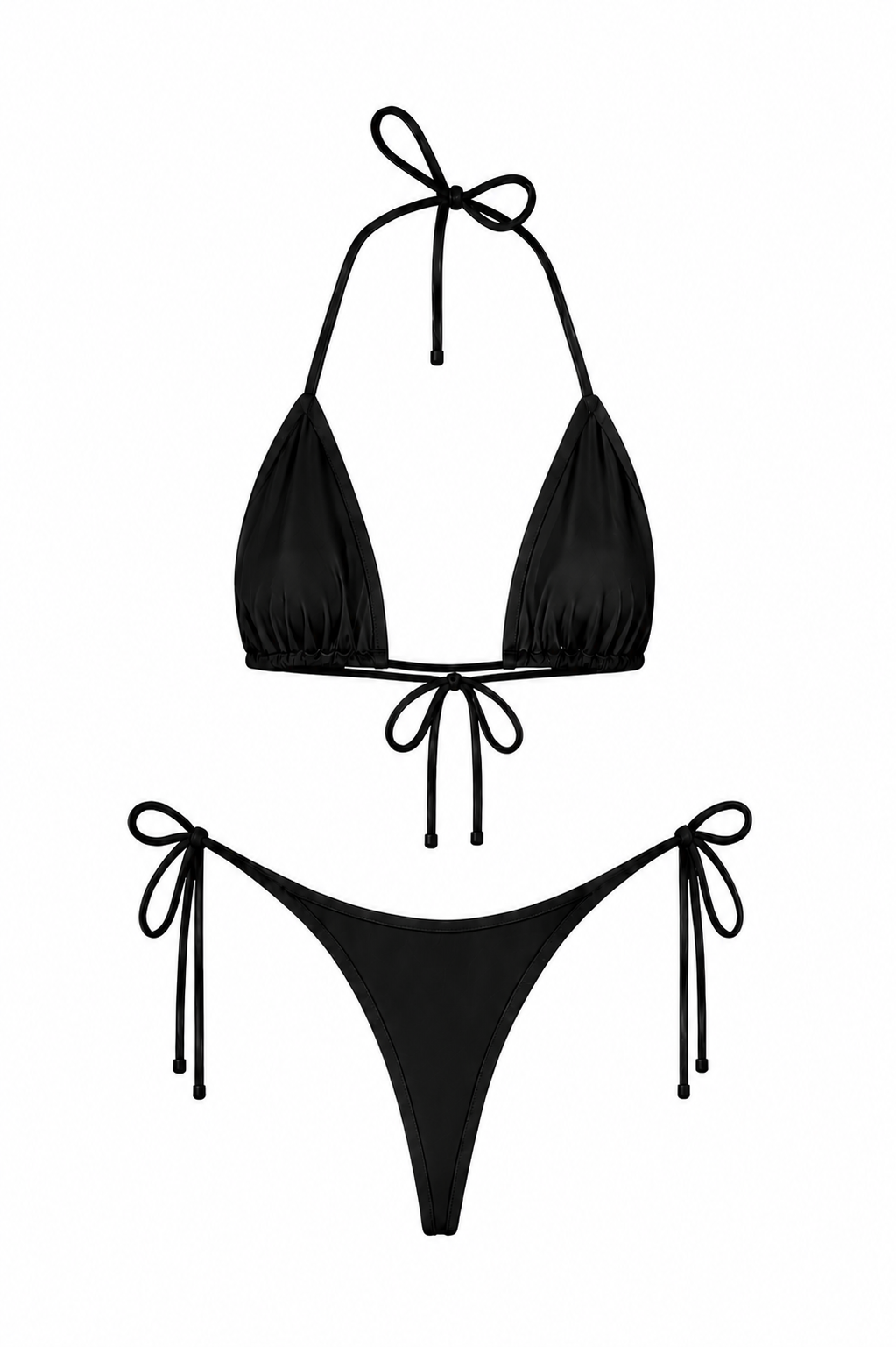 Black Thong Set