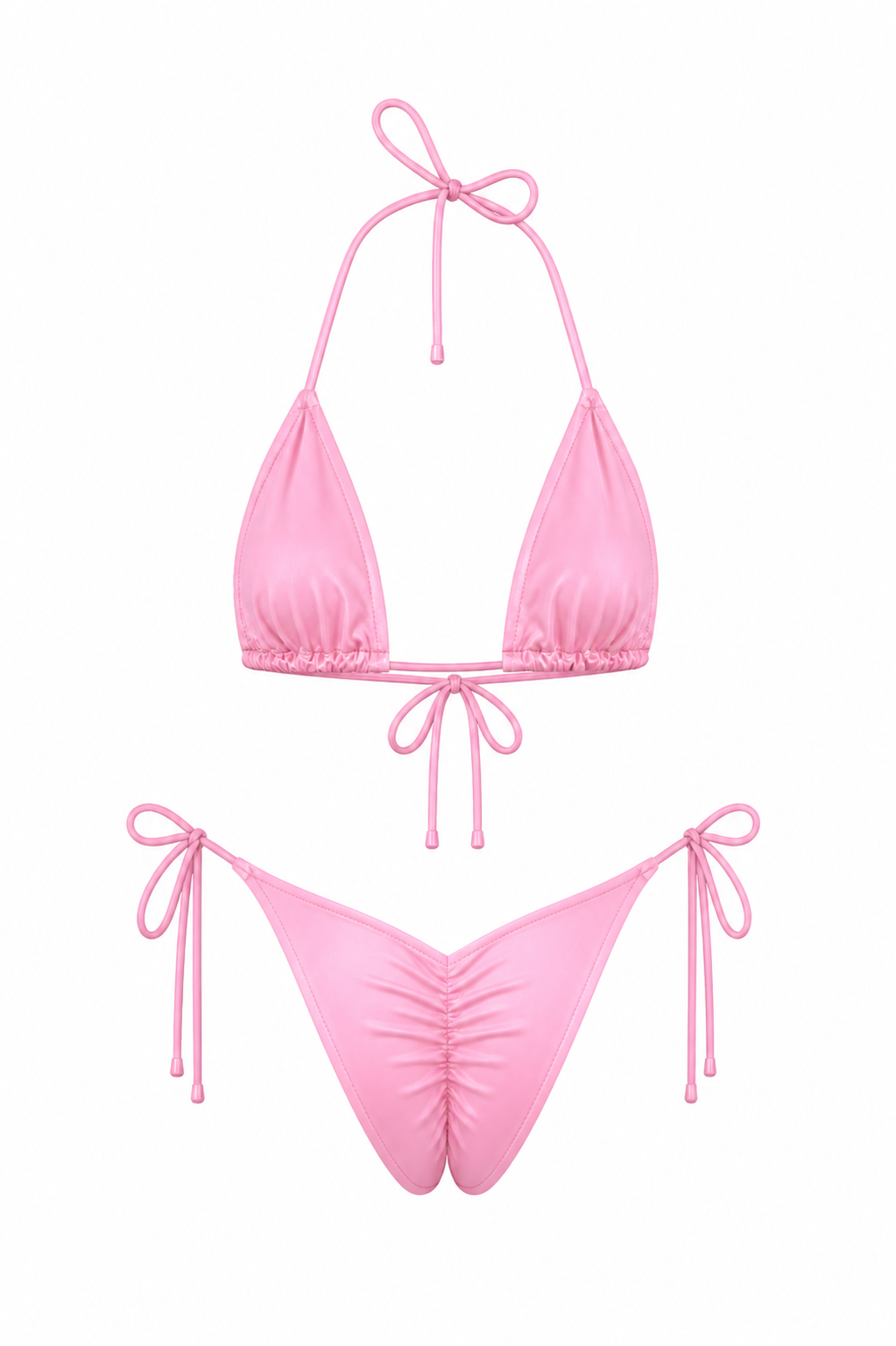 Baby Pink Scrunched Set