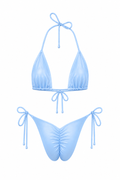 Baby Blue Scrunched Set