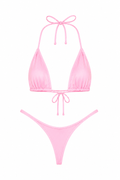 Baby Pink High Cut Thong Set
