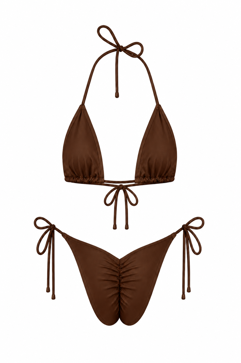 Brown Scrunched Set