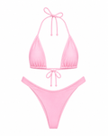 Baby Pink High Cut Cheeky Set