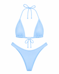 Baby Blue High Cut Cheeky Set