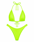 Neon Green High Cut Cheeky Set