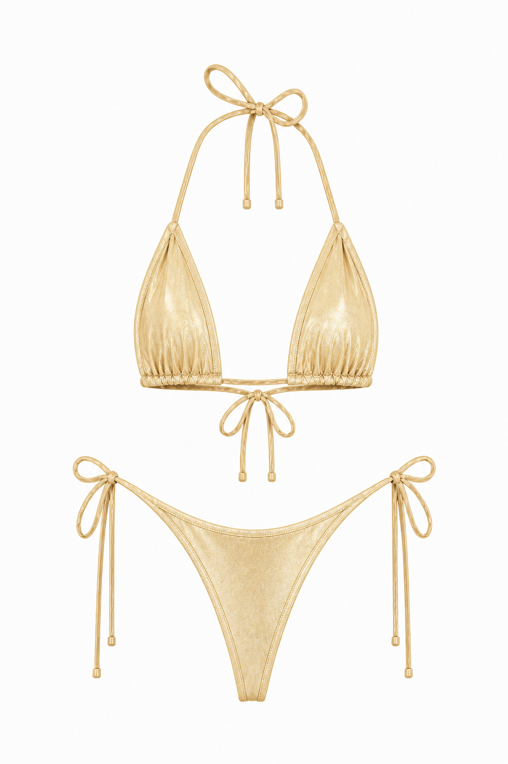 Gold Thong Set